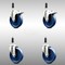 Service Caster 5 Inch 316SS Solid Poly Swivel 7/8 Inch Expanding Stem Caster Lock Brake, 2PK SCC-SS316TTLEX20S514-SPUS-2-S-2-78 - alternate 1